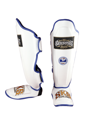 SKS Shin guards Two-Tone (White/Blue) PROTECTIVE GEAR INTRO PAGE
