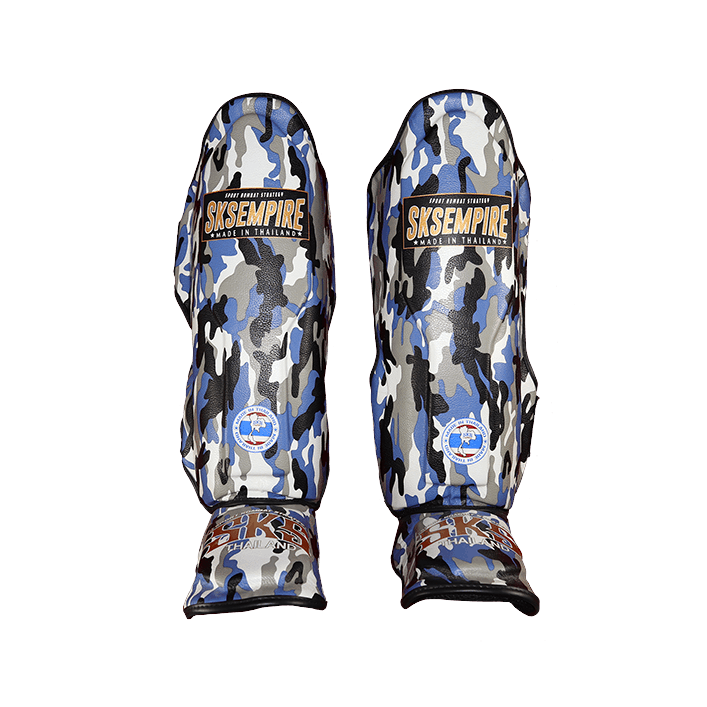 Shin Guards | Protective Gear Boxing training SKS Shin guards Special "Camo" (Blue)