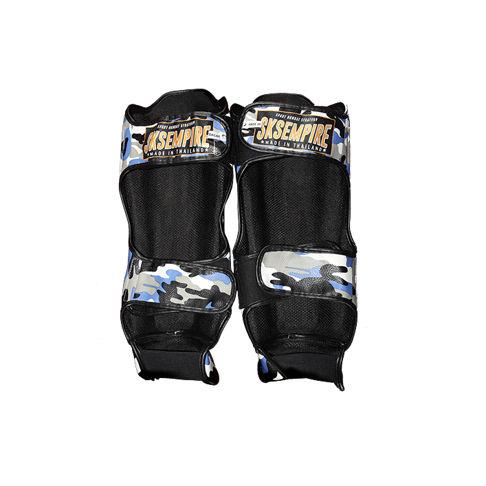 Shin Guards | Protective Gear Boxing training SKS Shin guards Special "Camo" (Blue)
