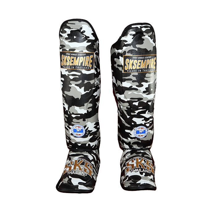 Shin Guards | Protective Gear Boxing training SKS Shin guards Special "Camo" (Gray)
