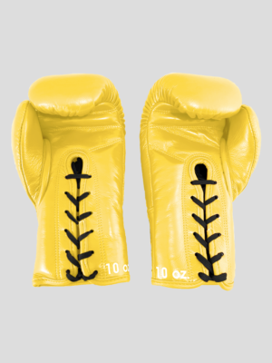 SKS Lace Boxing Gloves (Yellow)