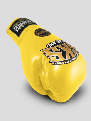 SKS Lace Boxing Gloves (Yellow) Glove Intro Page