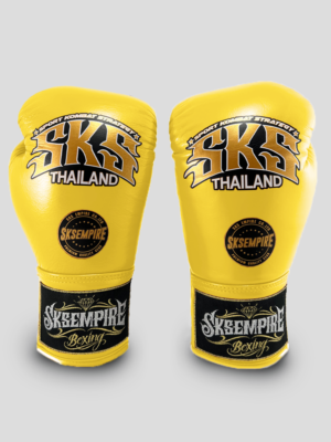 SKS Lace Boxing Gloves (Yellow)