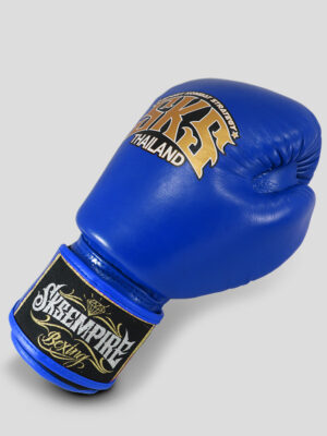 SKS Velcro Boxing Gloves (Blue)