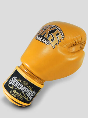 SKS Velcro Boxing Gloves (Yellow)
