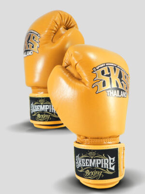 SKS Velcro Boxing Gloves (Yellow)