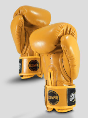 SKS Velcro Boxing Gloves (Yellow)