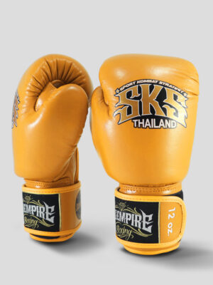SKS Velcro Boxing Gloves (Yellow)