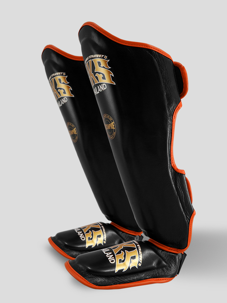 SKS Shin guards Two-Tone (Black/Orange) SKS Shin guards Two-Tone (Black/Orange)