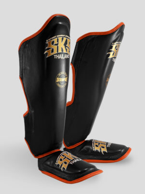 SKS Shin guards Two-Tone (Black/Orange) PROTECTIVE GEAR INTRO PAGE