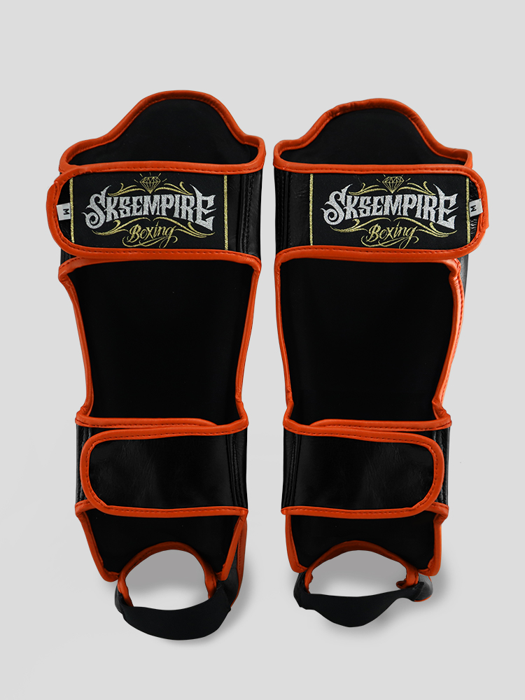 SKS Shin guards Two-Tone (Black/Orange) SKS Shin guards Two-Tone (Black/Orange)