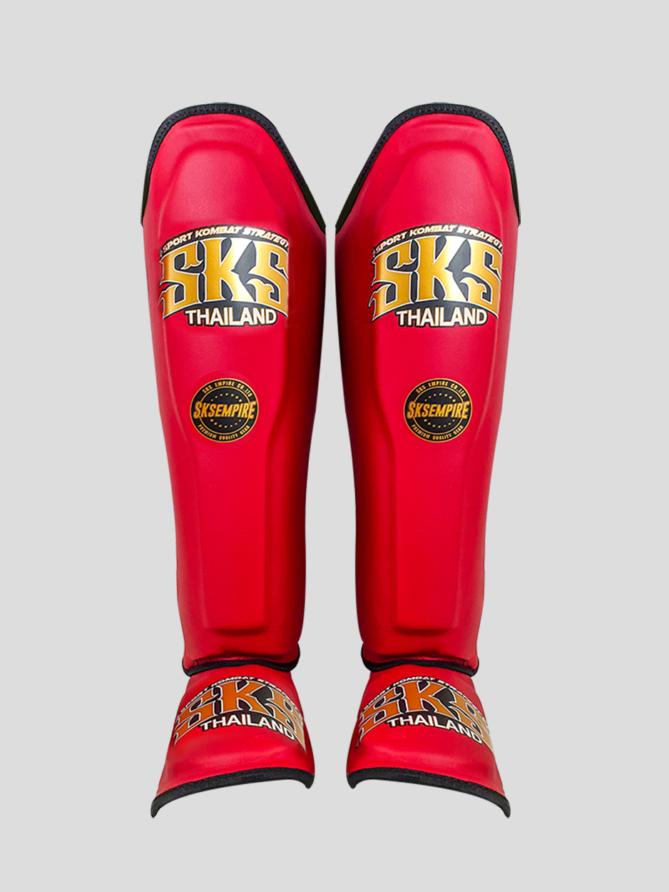 SKS Shin guards (Red) Synthetic Leather SKS Shin guards (Red) Synthetic Leather