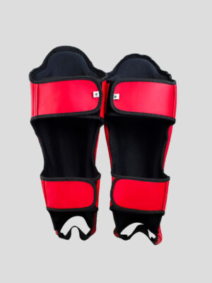 SKS Shin guards (Red) Synthetic Leather