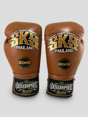 SKS Lace Boxing Gloves (Brown)