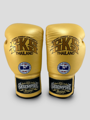 SKS Lace Boxing Gloves (Gold)