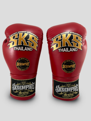 SKS Lace Boxing Gloves (Red)