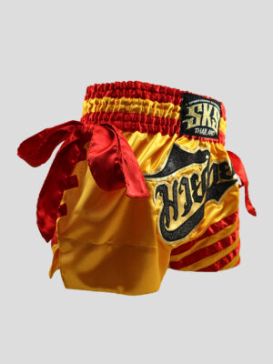 SKS มวยไทย Two-Tone (Yellow/Red) Short