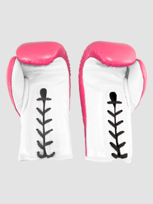 SKS Lace Boxing Gloves Two-Tone (Pink/White)
