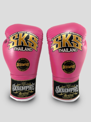 SKS Lace Boxing Gloves Two-Tone (Pink/White)