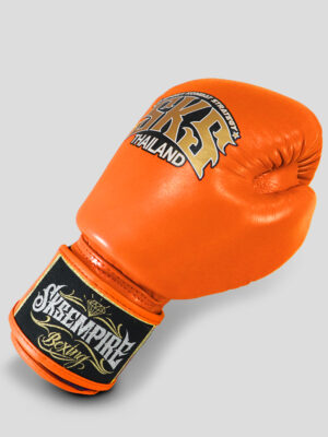 SKS Velcro Boxing Gloves (Orange)