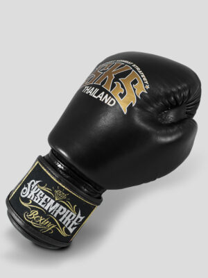 SKS Velcro Boxing Gloves Two-Tone (Black)