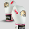 SKS Velcro Boxing Gloves Two-Tone (White/Pink)