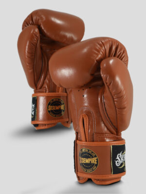 SKS Velcro Boxing Gloves (Brown)