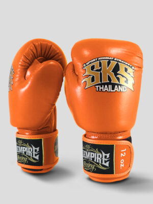 SKS Velcro Boxing Gloves (Orange)