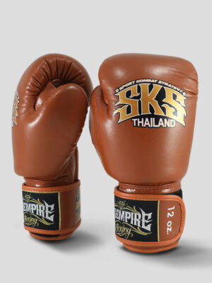 SKS Velcro Boxing Gloves (Brown)