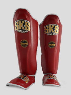 SKS Shin guards Two-Tone (Red/White)