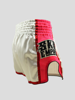 SKS Muaythai Fighting (White/Pink) Shorts