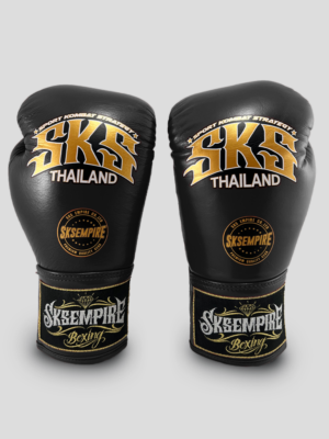 SKS Lace Boxing Gloves (Black)