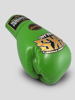 SKS Lace Boxing Gloves (Green) Glove Intro Page