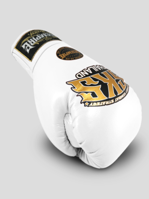 SKS Lace Boxing Gloves (White) Glove Intro Page