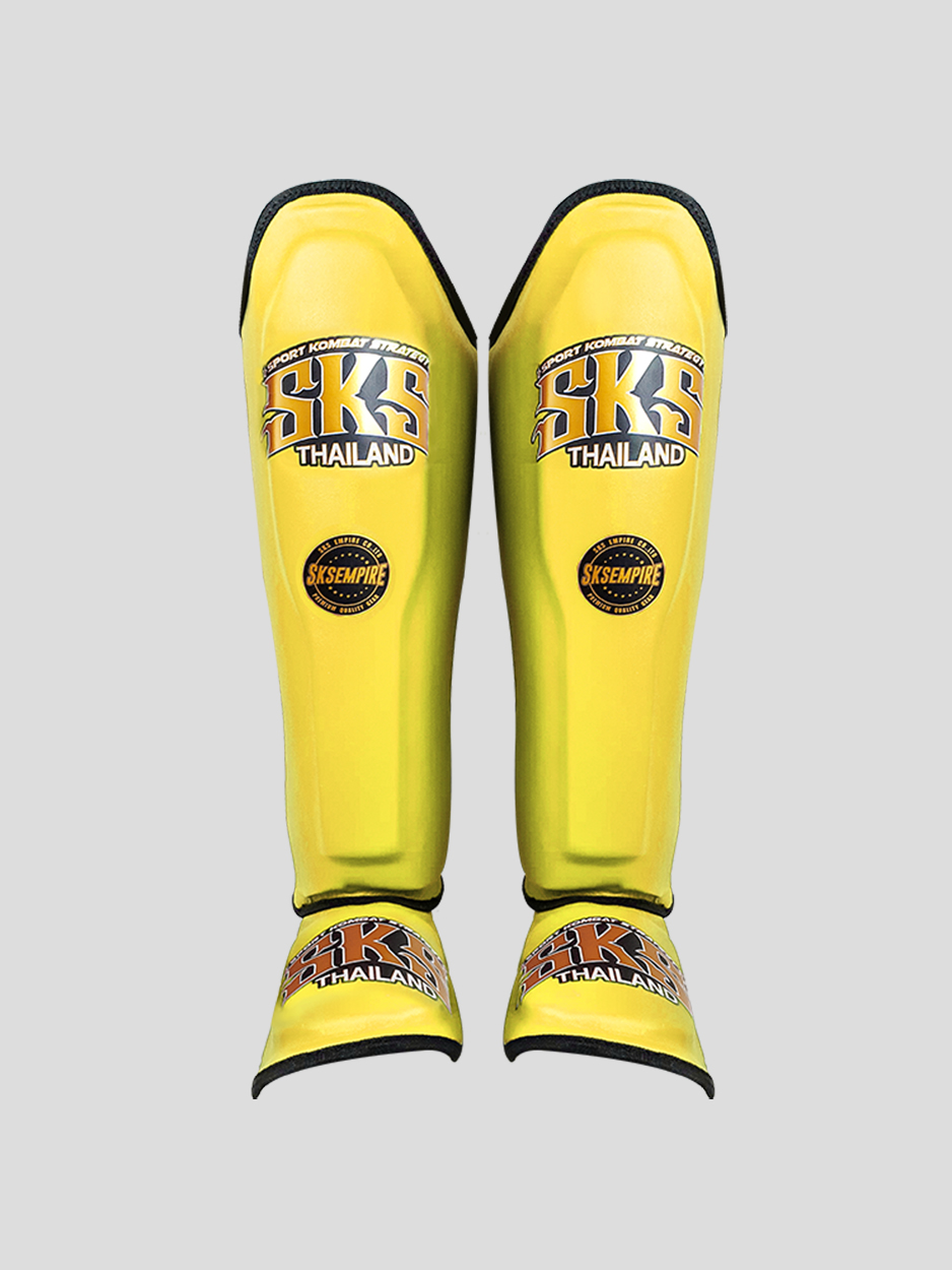 SKS Shin guards (Yellow) Synthetic Leather SKS Shin guards (Yellow) Synthetic Leather