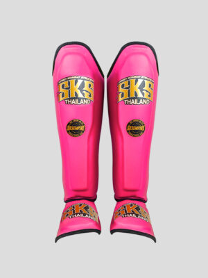 SKS Shin guards (Pink) Synthetic Leather
