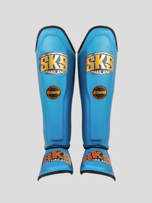 SKS Shin guards (Light blue) Synthetic Leather