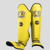 SKS Shin guards (Yellow) Synthetic Leather