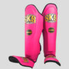 SKS Shin guards (Pink) Synthetic Leather