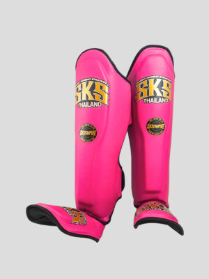 SKS Shin guards (Pink) Synthetic Leather