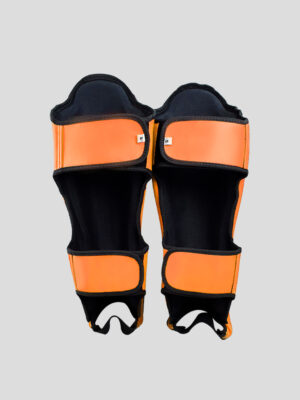 SKS Shin guards (Orange) Synthetic Leather