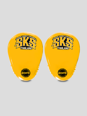 SKS Curved Focus Mitts - (Yellow)