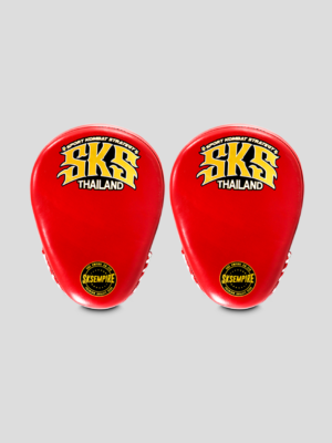 SKS Curved Focus Mitts - (Red)