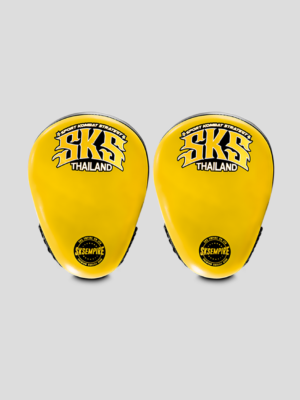 SKS Curved Focus Mitts - (Yellow-Black)