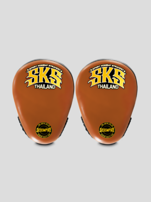 SKS Curved Focus Mitts - (Brown-Black)