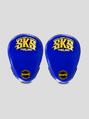 SKS Curved Focus Mitts - (Blue-Black)