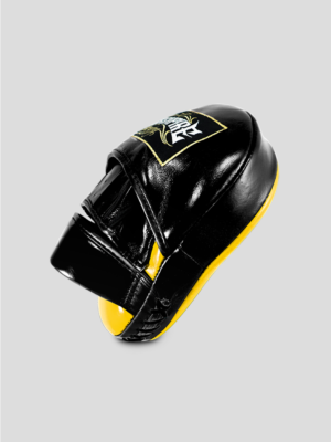 SKS Curved Focus Mitts - (Yellow-Black)