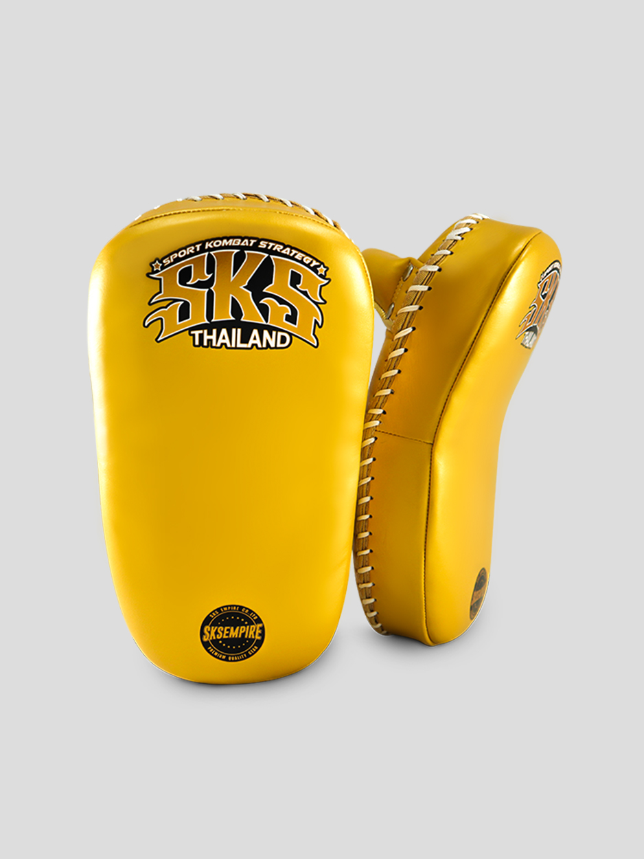 SKS Compact Curve Kicking Pads (Gold) SKS Compact Curve Kicking Pads (Gold)