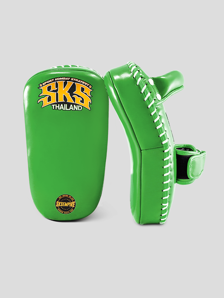 SKS Compact Curve Kicking Pads (Green) SKS Compact Curve Kicking Pads (Green)