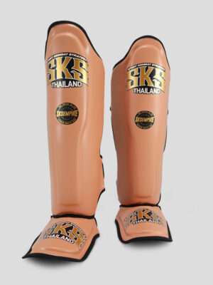 SKS Shin guards (Antique Brass) Synthetic Leather